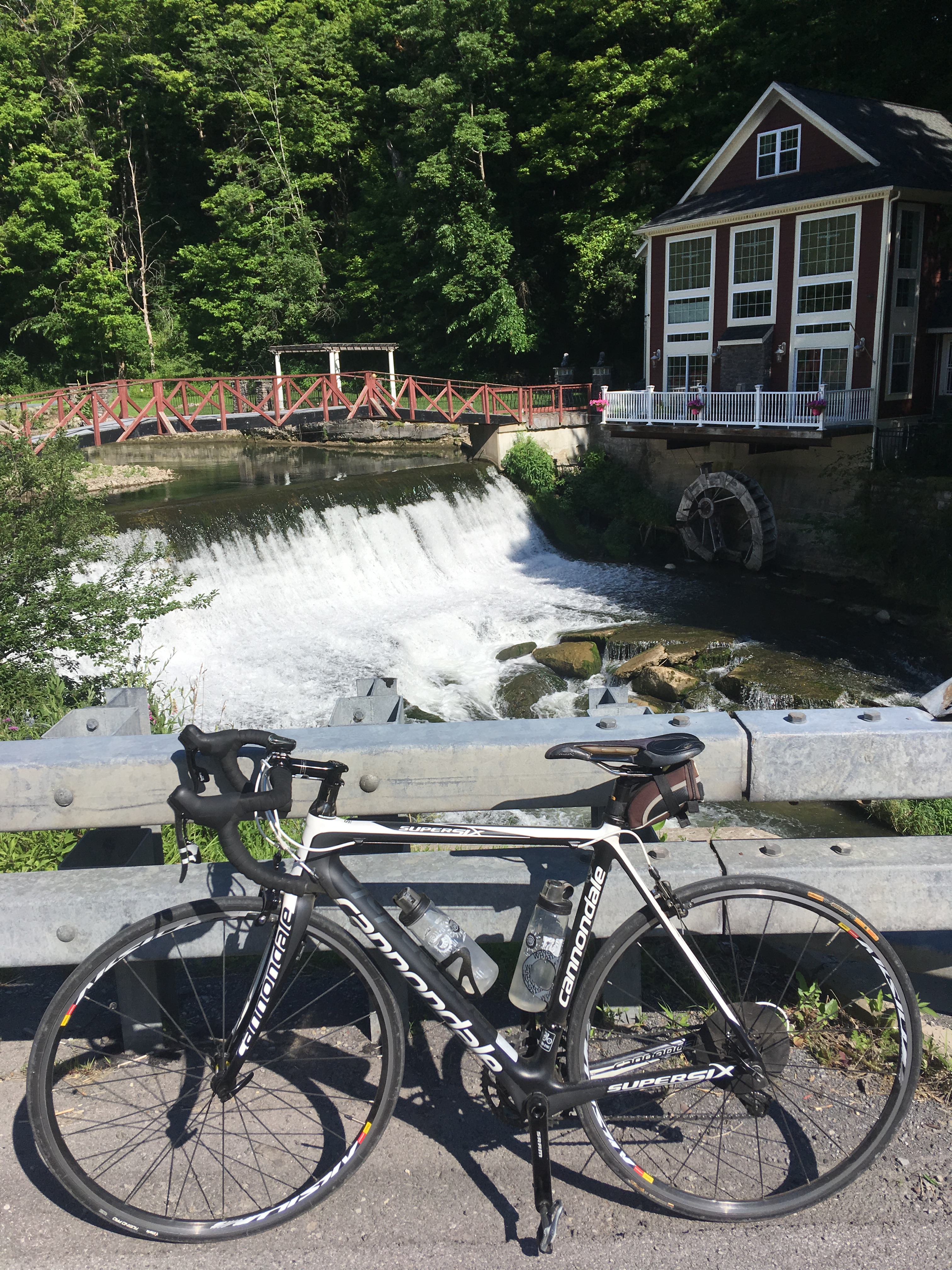 Marcellus Falls with the obligatory bike photo.